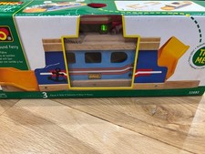 BRIO Lights  Sound Ferry Wooden Railway 33682, Vintage, Rare works with trains