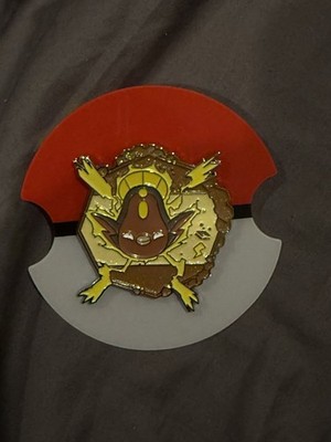 Pokemon Official Korean Secret Forest Limited Pin -  Stunfisk #0618