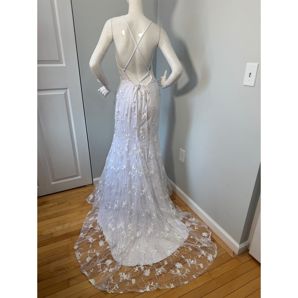 chinese dress ladies Mermaid Satin Lace Corset Off Shoulder Boho Wedding Dresses for Bride   Hebebridal
