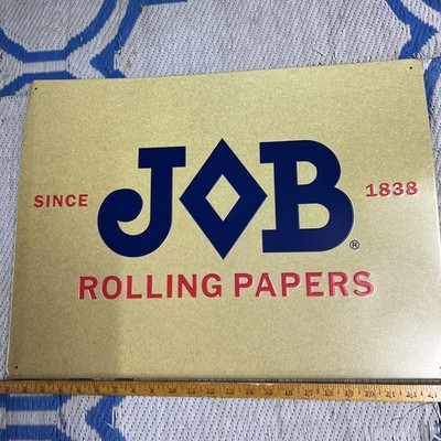 Job Rolling Papers 19 x 25  Metal Sign