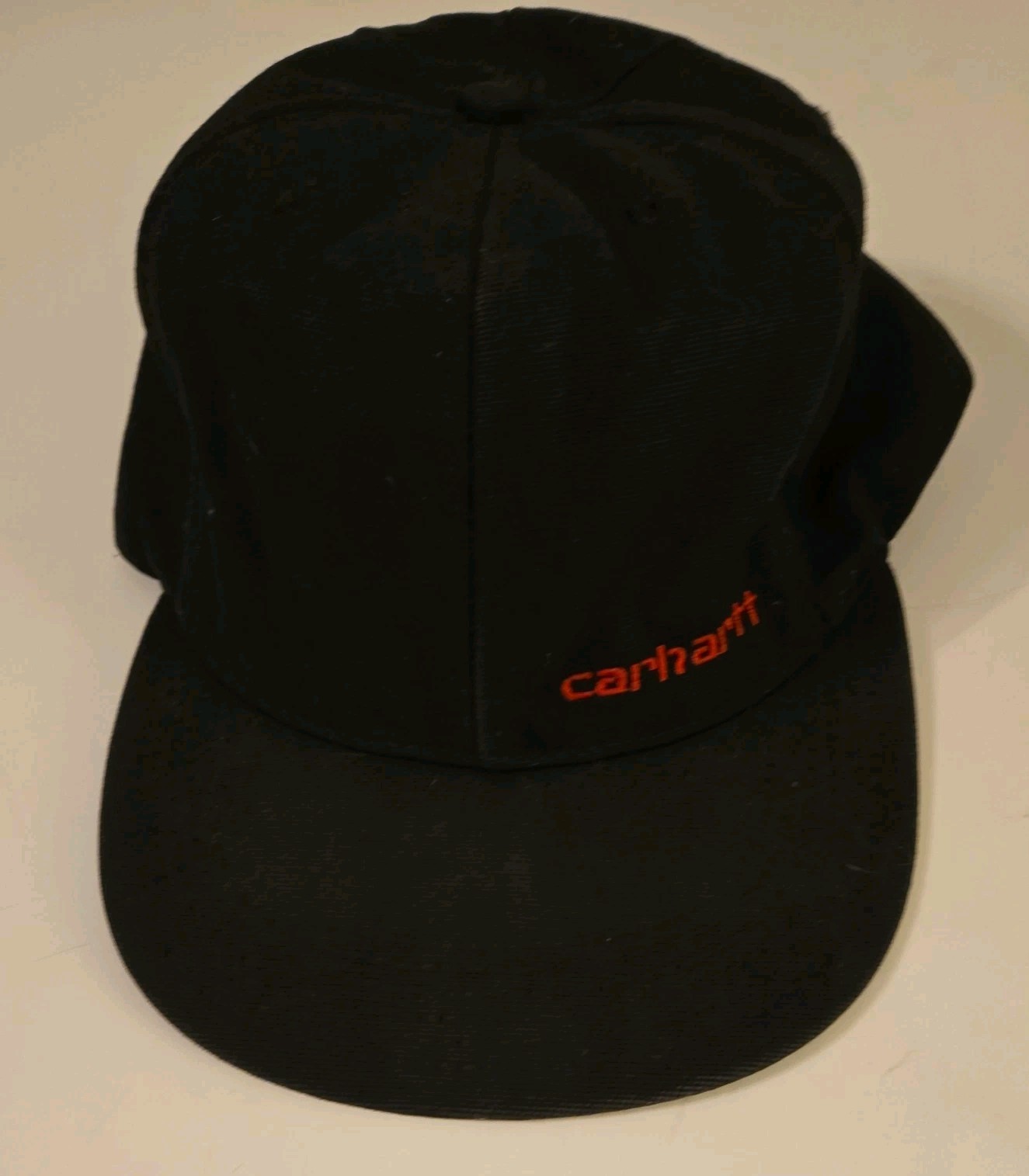 Carhartt Spell Out Snapback Hat Solid Black OS Em… - image 1