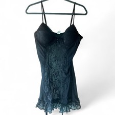 Black lace Mayela X large nightie lingerie EUC