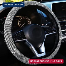 Steering Wheel Cover with Rhinestone Bling Crystal Diamond