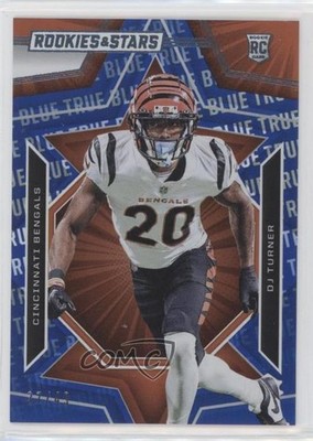 2023 Panini Rookies & Stars Rookies True Blue 37/49 DJ Turner #135 RC 0ud4
