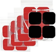 AUVON TENS Unit Pads Electrode Patches with Upgraded Self-Stick  Red 