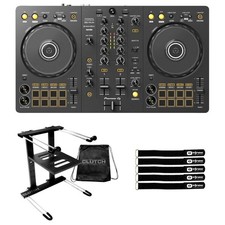 Pioneer DDJ-FLX4 2-Channel Serato Rekordbox DJ Controller w Laptop Stand