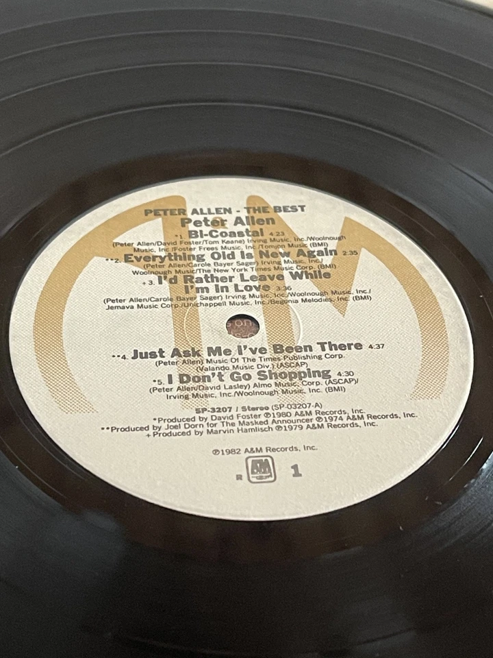 Peter Allen ‎– Peter Allen The Best - A&M US 1982 - Image 3 of 4