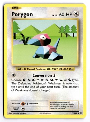 Porygon - EVO #71/108 XY - Evolutions Uncommon Regular LP