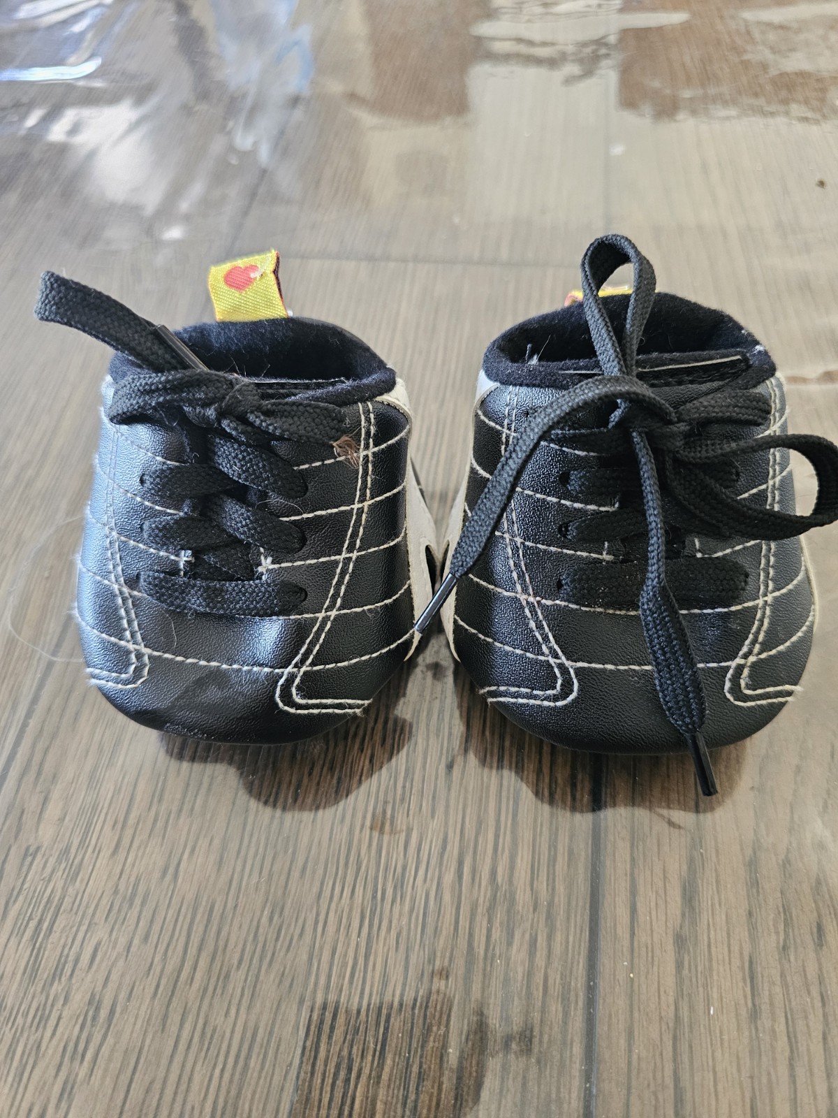 Build a Bear Workshop Black & White Football Soccer Cleats for Kids