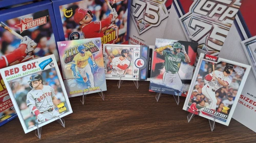 2026 Topps Roman Anthony RC 5 Card Lot Heritage #86, Inserts Boston Red Sox