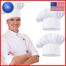 Okxiri 2 Pcs Chef Hats For Men Chef Hat Adjustable Elastic Chef Hats For Women