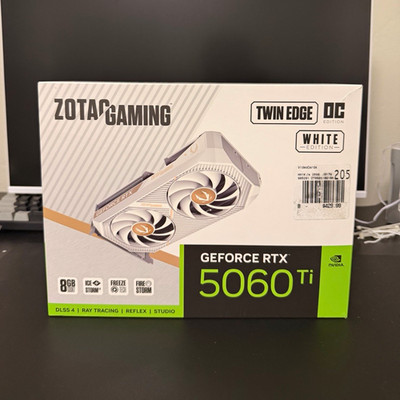ZOTAC GAMING GeForce RTX 5060 Ti Twin Edge OC White 8GB GDDR7 DLSS 4