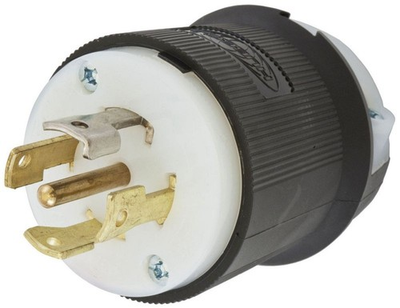 #ad Hubbell HBL2731 Locking Plug Black White $34.99