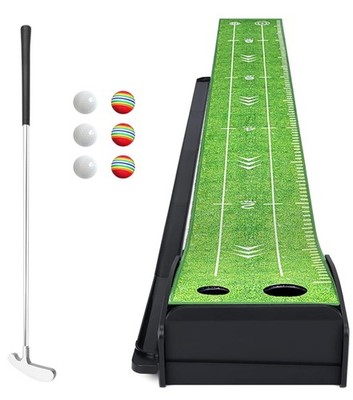 Bonikita Golf Puttingmatte Indoor Edition Lightweight Green automatische Rückgabe