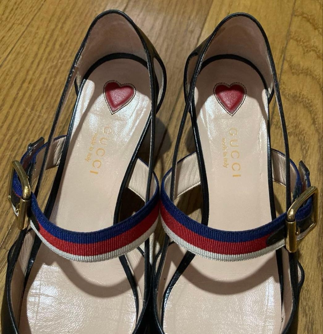 Gucci Pumps Shoes Pointed Toe Black Leather Size 35 US About 5 For Women thumbnail 11