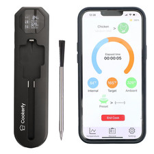 Meat Thermometer Digital Wireless  IP67 Waterproof, 48H Battery Life, Grill