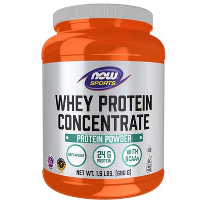 2 X  NOW Sports Whey Protein Concentrate - Informed Sports Certified Unflavored