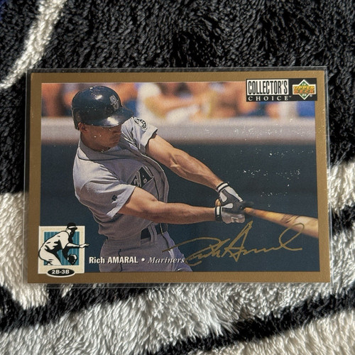 1994 Upper Deck Collector's Choice Baseball Gold Signature Rich Amaral #37