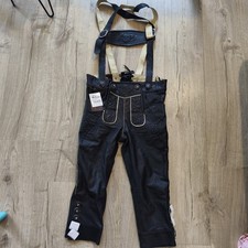Authentic Lederhosen German Black Oktoberfest Beer NWT Size M
