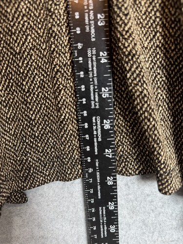 Coldwater Creek Cardigan Womens 3X Black Brown Open Front Knit Sweater Jacket - Picture 9 of 11