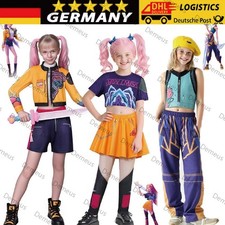 2026 DE Kinder Mädchen K-Pop Demon Hunters Cosplay Kostüm Kleid Halloween DE6