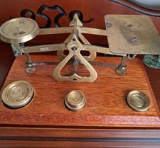 Vintage Brass Postal Scales, Letter Scales