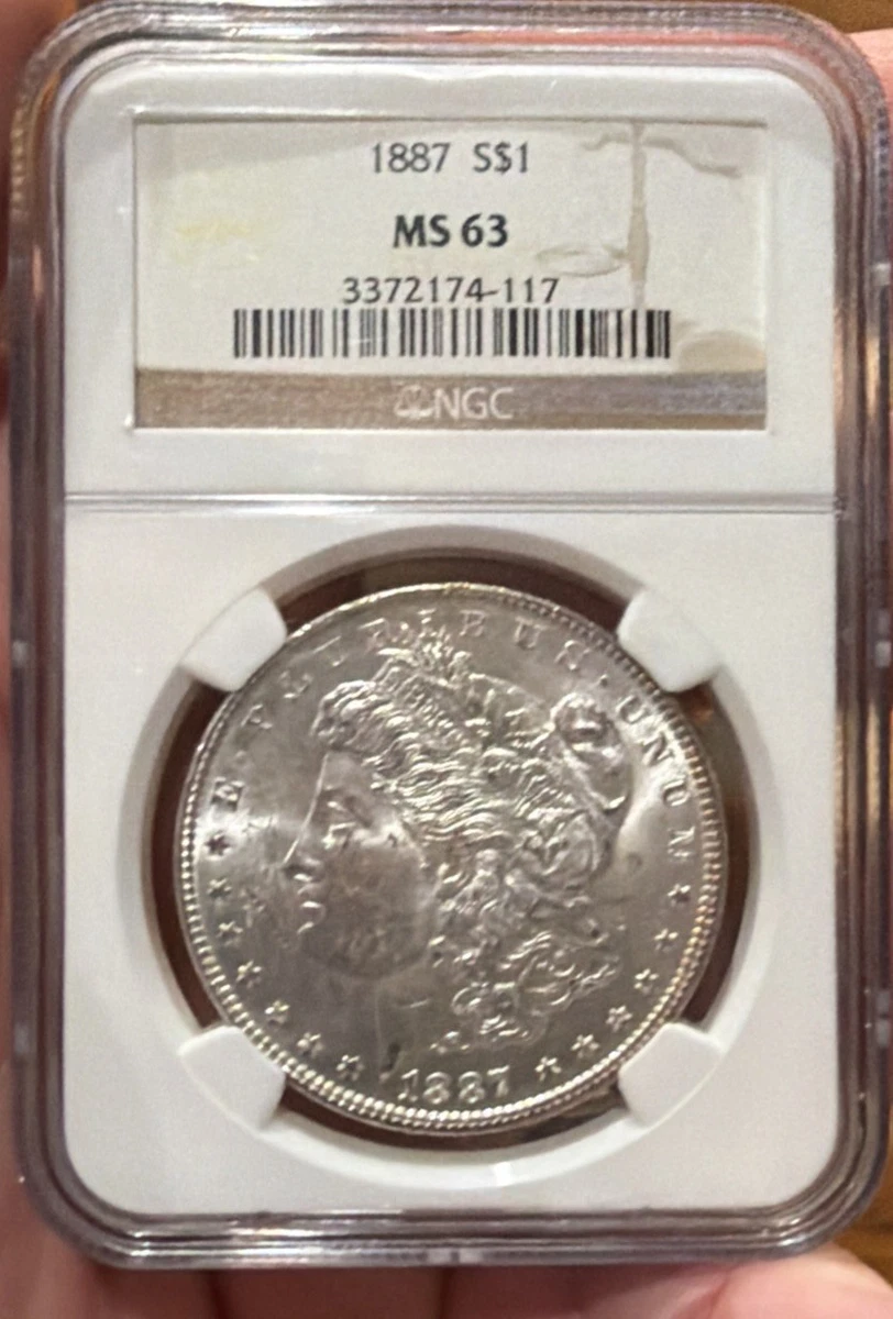 MS 63 Graded 1887 Year Morgan US Dollars (1878-1921) for sale | eBay