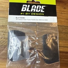Blade / E-flite BLH1628C Carbon Fiber 3D Flybar Paddle Set: Blade 450 3D / 400