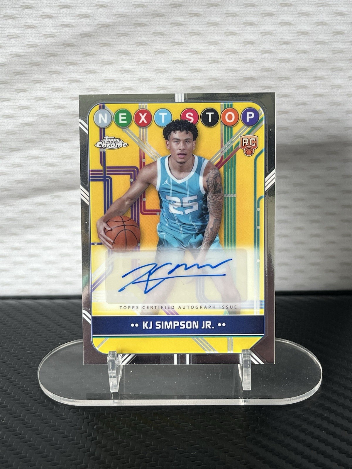 2024-25 Topps Chrome - Next Stop Signatures KJ Simpson Jr. #NSS-KS (AU, RC)
