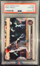 2022 Topps Now Mike Trout 350 Homers #1024 PSA 10  Very Low Population  Pop 6