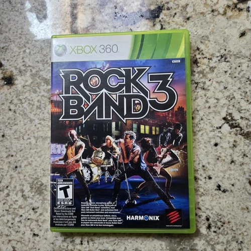 Rock Band 3 Microsoft Xbox 360 Video Game Complete With Manual Tested Works