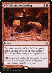 Valakut Awakening // Valakut Stoneforge Zendikar Rising Rare MTG