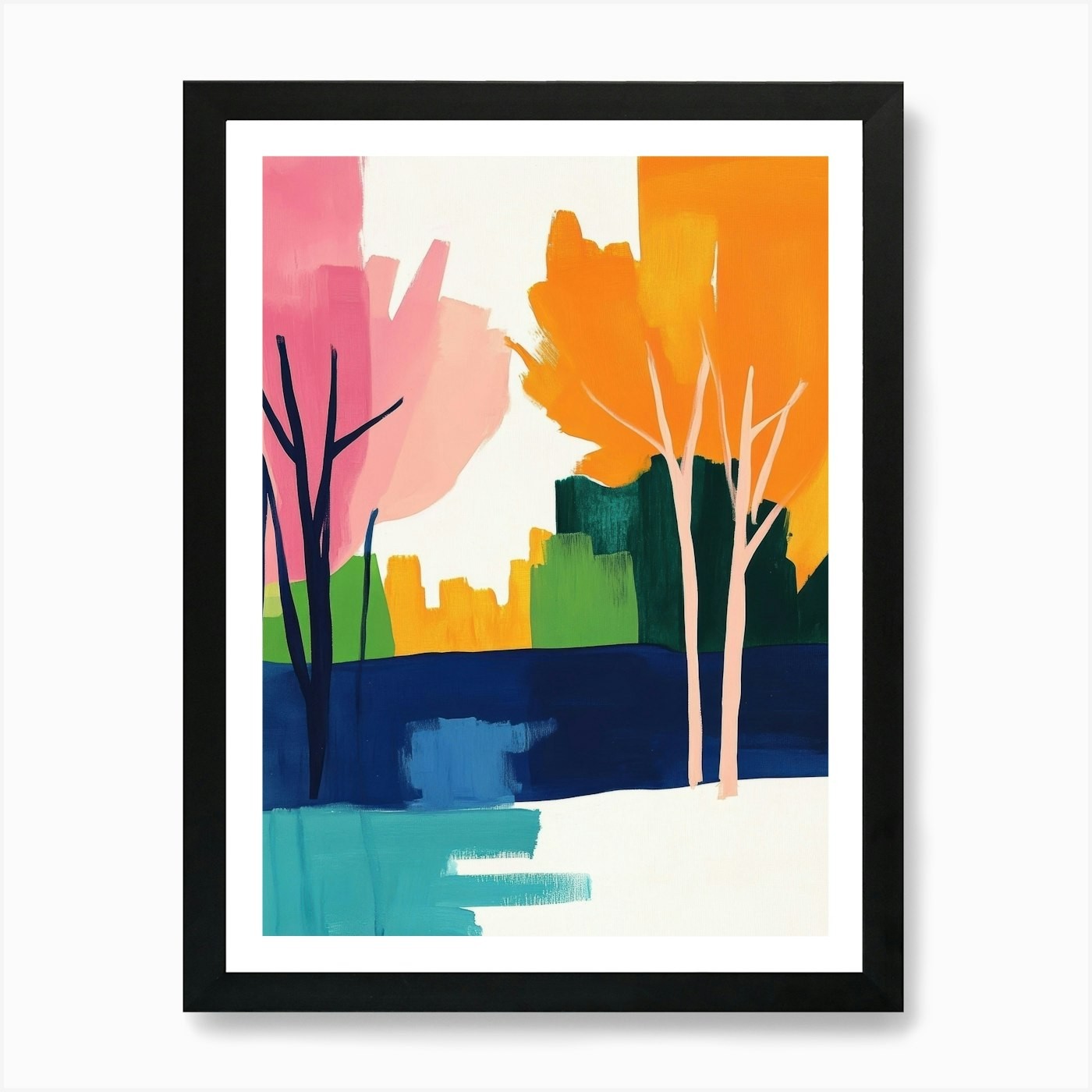 Autumn Trees 81 Art Print Framed Wall Art Poster Canvas Print Picture