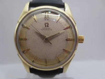 VINTAGE OMEGA SEAMASTER CAL.354 18KARAT/STAINLESS STEEL  AUTOMATIC BUMPER WATCH