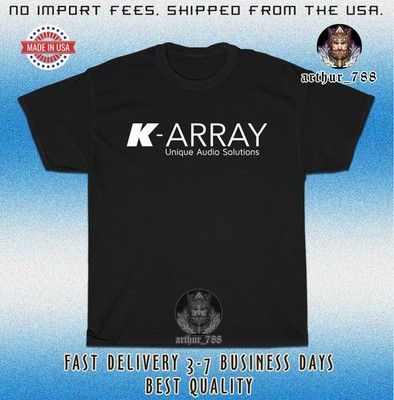 New K-ARRAY Unique Audio Solution Logo Men's T-Shirt American Size S-5XL Tees