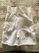 Vintage Sears Girdle Side Zipper Garters Silky Nylon Gusset New Old Stock