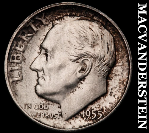1955-S Roosevelt Dime- Silver Choice Gem Brilliant Uncirculated  #i4103