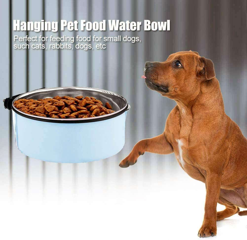 Dog Crate Water Bowl Pet Cage Food Bowl,Stainless Steel Dog Bowl,Dogs