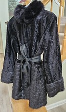 Dennis By Dennis Basso Platinum - Faux Fur Coat - Size Small Gorgeous!