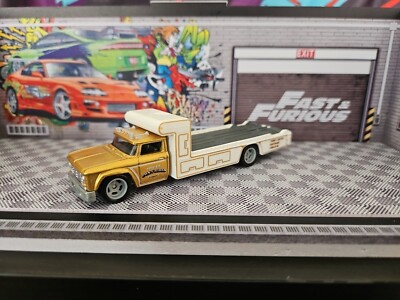 Hot Wheels PREMIUM Transporter Pritsche RETRO RIG CAR GOLD CULTURE REAL RIDERS
