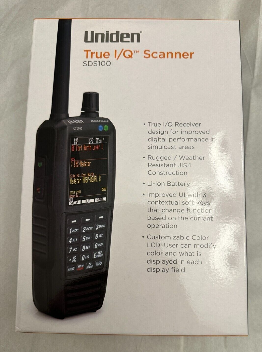 Uniden SDS100 True I/Q Digital Handheld Scanner Radio P25 I/II w/All Accessories eBay