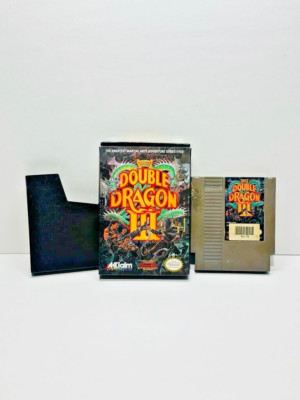 Double Dragon III The Sacred Stones Nintendo NES Game and Box TESTED