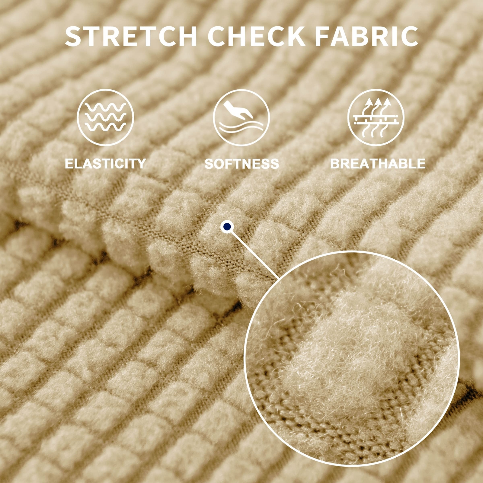 SUBRTEX Stretch Loveseat Slipcover 1 Piece Sofa Covers for 2 Cushion