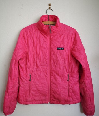 Patagonia Nano Puff Jacket Women's Small Pink Quilted Lightweight