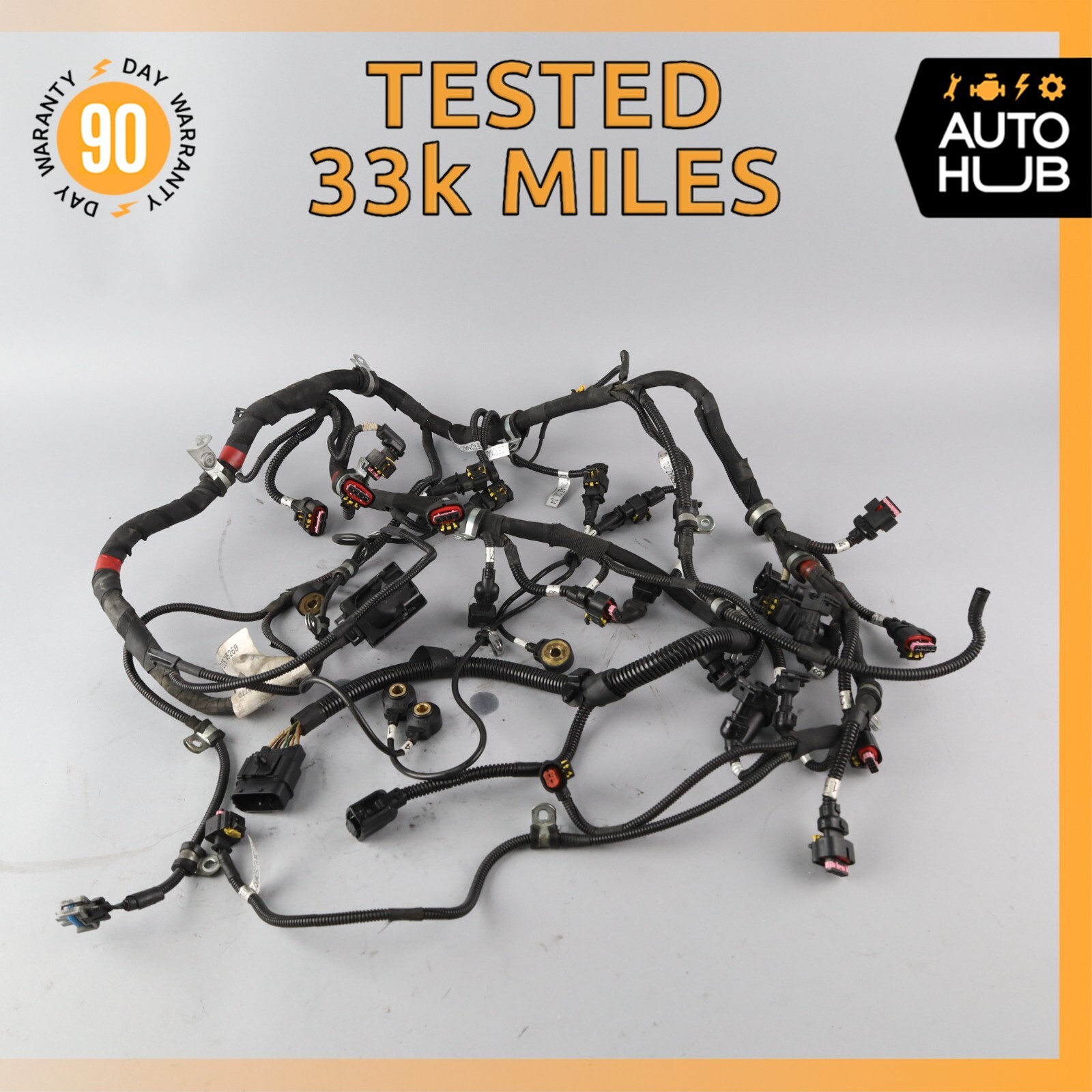 09-19 Maserati GranTuismo M145 Fuel Injector Injection Wiring Harness OEM 33k