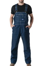 c6 Walls Men's Big Smith Rigid Bib Overall 46W x 34L, Denim