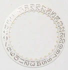 DATE DISC FOR ETA 2408-2472 WHITE DISPLAY AT 3 O'CLOCK ~NOS~