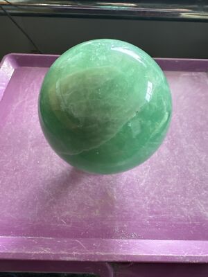 Fluorit Kugel Kristallkugel Wahrsagerei Scrying 9,22 cm 1332 Gramm F71 #3