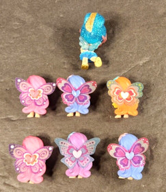 LOT OF 7 HATCHIMALS PIXIES 2.5 INCH COLLECTIBLE DOLLS IN GREAT CONDITION