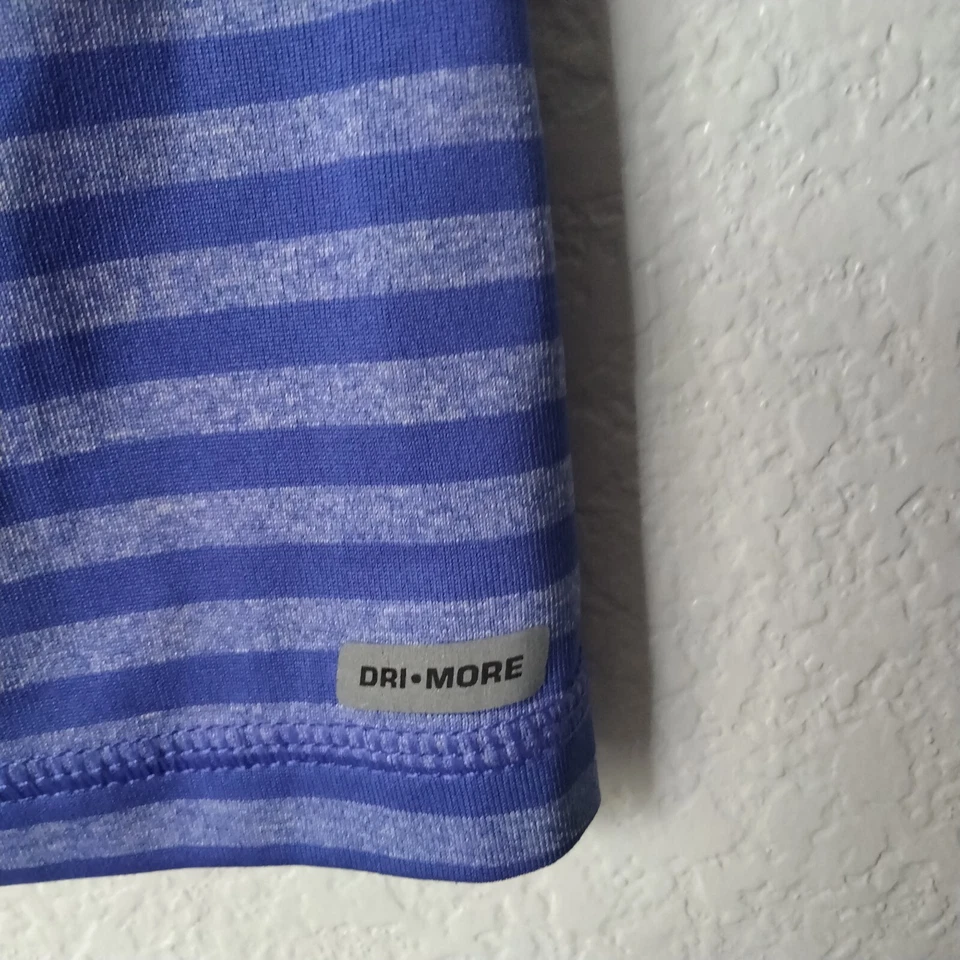 Danskin Now Womens Tank Top Size XS Periwinkle Blue Striped Racerback Active - Image 4 of 4